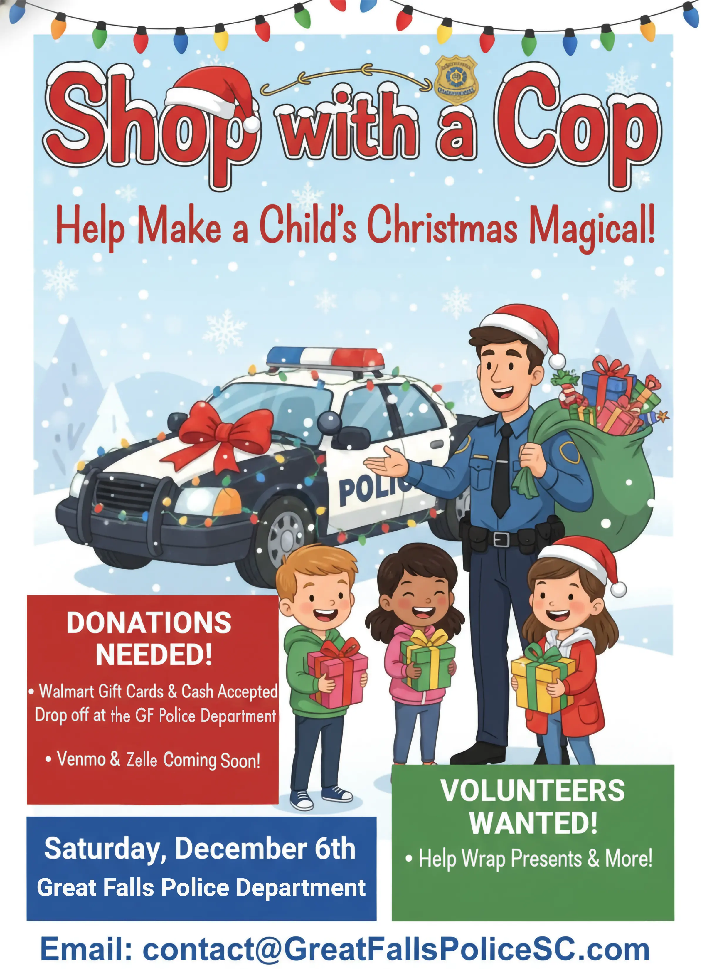 Shop with a Cop Event Flyer